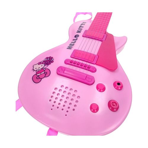 Gitara Dziecięca Hello Kitty Sprzęt elektroniczny Mikrofon Różowy na Arena.pl