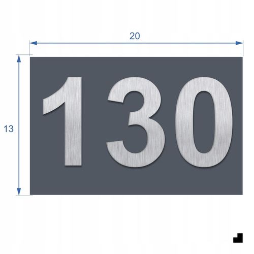 WYPUKŁY NUMER NA DOM | TABLICZKA ADRESOWA Z NUMEREM DOMU / MIESZKANIA na Arena.pl