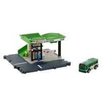 MATCHBOX PRAWDZIWE PRZYGODY ZESTAW DWORZEC AUTOBUSOWY + AUTKO AUTOBUS