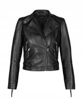 Kurtka Damska Ramoneska M Biker Ekoskóra PUCCINI Czarna KD12303 1 M