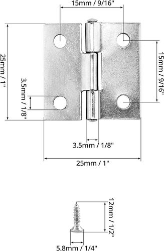Zawias Meblowy Stal Nierdzewna 30 Sztuk Plus Śruby na Arena.pl