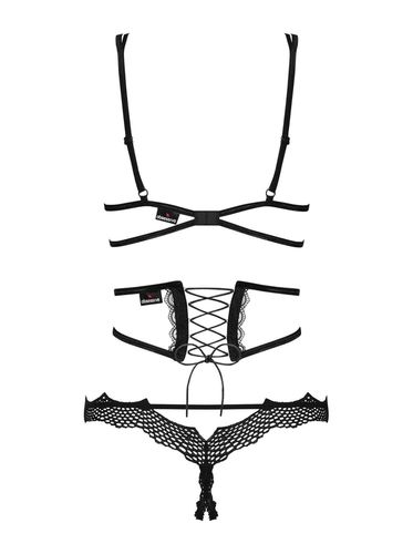 komplet stanik pas stringi obsessive bravelle l/xl na Arena.pl