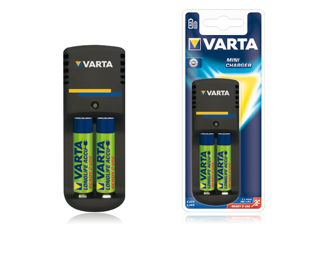 BAT0257 Ładowarka VARTA Mini+2xAAA800mAh zdjęcie 1
