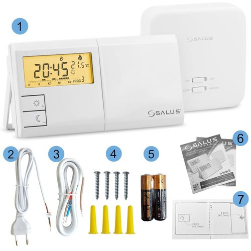STEROWNIK BEZPRZEWODOWY SALUS 091flrfv2 Pokojowy pieca termostat regulator na Arena.pl