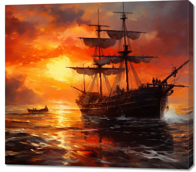 Obraz 100x90cm Ogień na Wodzie zdjęcie 1