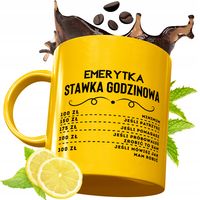Złoty Kubek Premium Dla Emerytki Prezent Z Nadrukiem Ze Zdjęciem