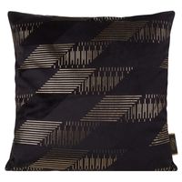 POSZEWKA WZÓR GEOMETRYCZNY 45X45 CM CZARNA