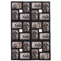 Ramka na zdjęcia 24 zdjęcia multiramka 10x15 czarna