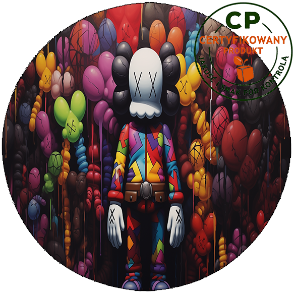 Opłatek na tort KAWS zdjęcie 1