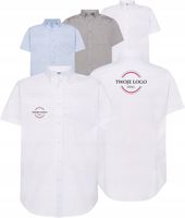 Koszula męska na krótki rękaw TWÓJ HAFT LOGO GRAFIKA firmowa 20 sztuk