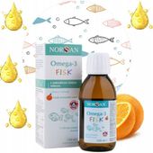 POMARAŃCZOWY NORSAN FISK OMEGA3 NATURALNY TRAN DLA DZIECI Z DORSZA 150ml