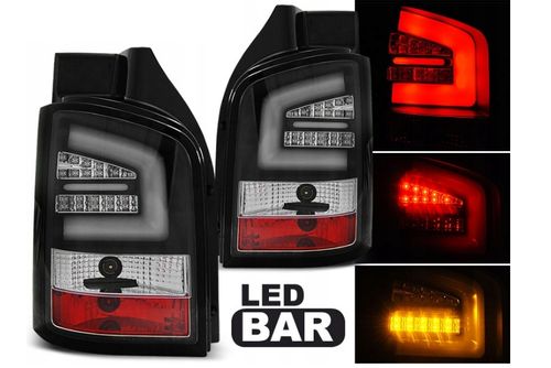 Lampy Tylne DIODOWE VW T5 03-09 BLACK LED BAR na Arena.pl