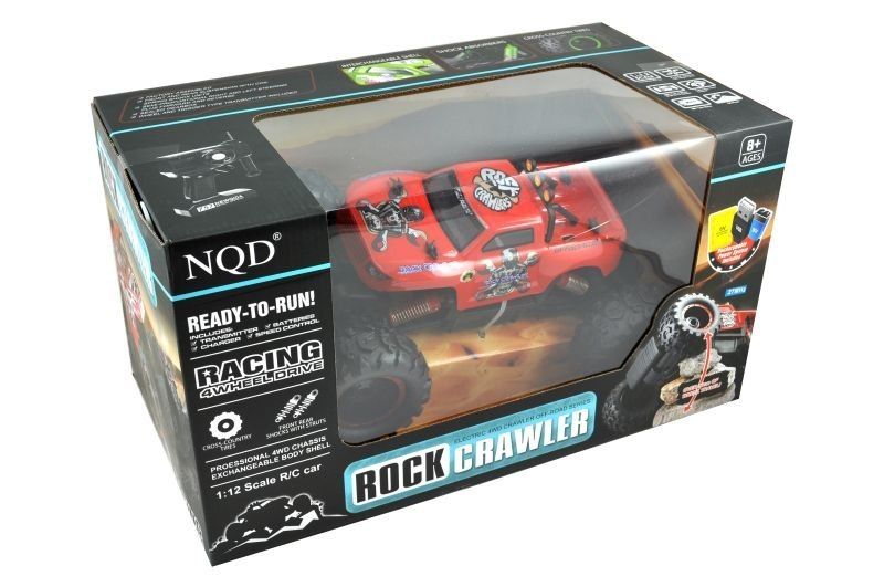 Samochód RC NQD ROCK CRAWLER KING 1:12 USB czerwon zdjęcie 2