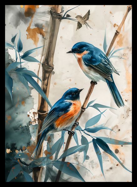 Plakat 25x35cm Trzy Ptaki zdjęcie 2