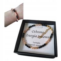 Bransoletka Turmalin Kamień Słoneczny talizman ochrona energia życiowa