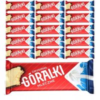 Góralki mleczne Wafelki z kremowym nadzieniem w polewie kakaowej 50 g x 15