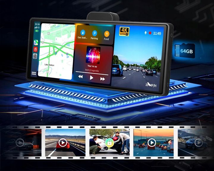 Radio Samochodowe ANDROID Auto AirPlay Mirror Link Ekran 9,3" zdjęcie 10