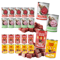 MOKRA KARMA DLA PSA Cheri Feed TufTuf MIX wołowina kaczka królik 24x400g