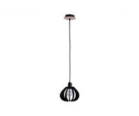 Lampa wisząca 1xE27 NICOLETA BLACK AND NATURAL 811