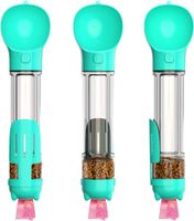 HQS Wielofunkcyjna Przenośna Butelka dla Zwierząt, 500ml, Turkusowa