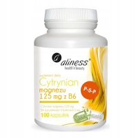 CYTRYNIAN MAGNEZU 100KAP WITAMINA B6 P-5-P ALINESS