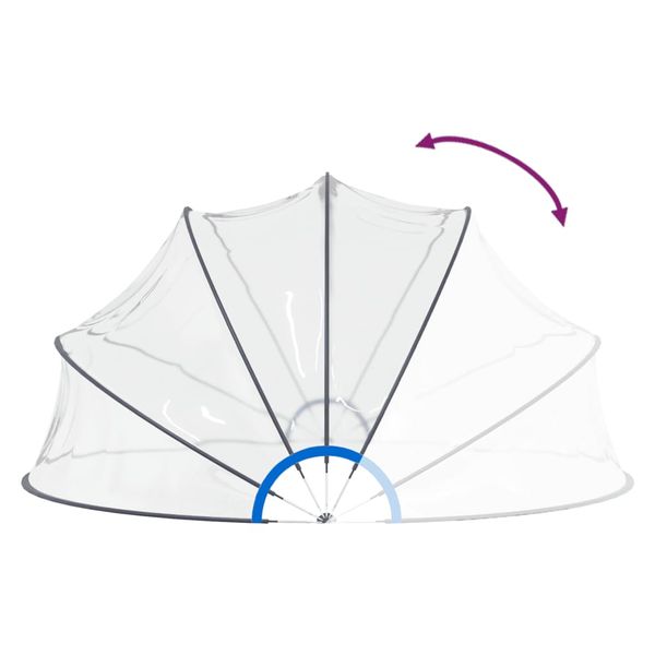 Kopuła basenowa 440x220 cm zdjęcie 4