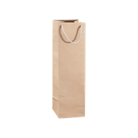 Torba papierowa 11,5 x 11,5 x 40 cm, 20 szt. Kraftlux eko beżowa AWIH