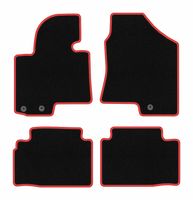 Dywaniki welurowe CARLUX-RED do Hyundai Tucson II 2009-2015, czarne