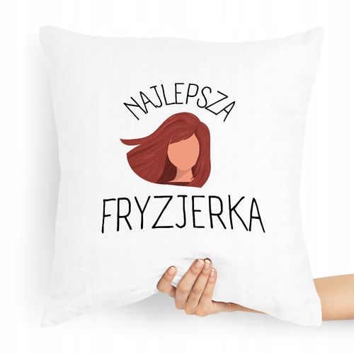 Poduszka Dla Fryzjera Najlepsza Fryzjerka Z Nadrukiem Ze Zdjęciem na Arena.pl