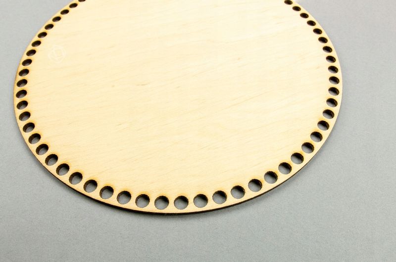 Baza DNO do koszyka spód KOŁO 20cm otwór 6mm zdjęcie 2