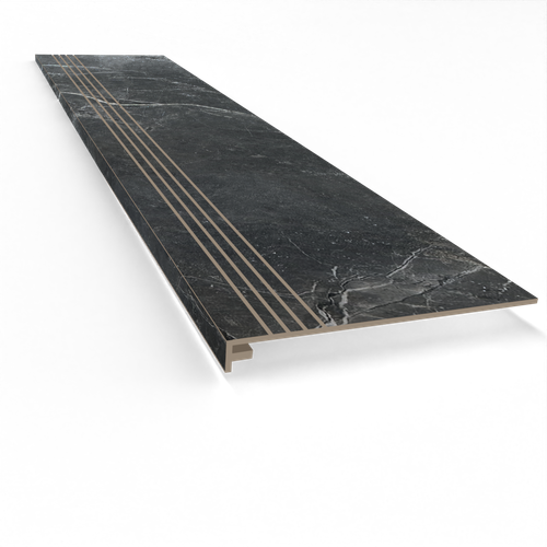 Gruba płytka schodowa 140x30 MARMUR GRAFIT ANTRACYT – miejsce na LED na Arena.pl