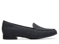 Clarks Mokasyny damskie - Un Blush Ease - rozmiar 39,5 - Szare, tekstylne