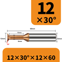 Frez 4-ostrzowy "jaskółczy ogon" dovetail VHM Rozmiar: 12×30°×60L