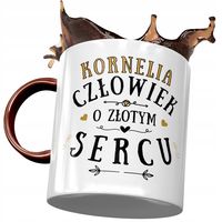 Kubek Bordowy Dla Kornelii Przyjaciółki Prezent Z Nadrukiem Ze Zdjęciem
