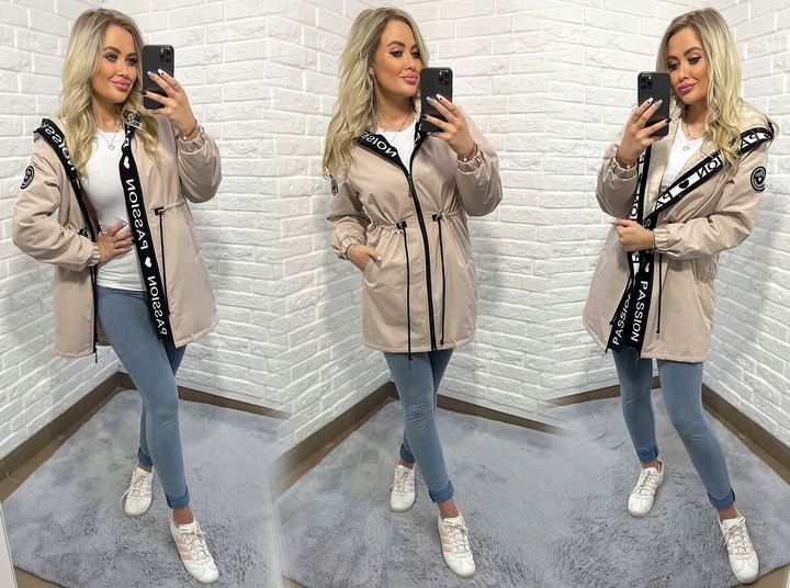 ASYMETRYCZNA PARKA kurtka Z KAPTUREM 4 KOLORY XS zdjęcie 12