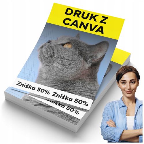 ulotki A4 A5 A6 DL premium dwustronne mat błysk wizualizacja GRATIS na Arena.pl