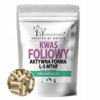 KWAS FOLIOWY L-5-MTHF-Ca 600µg METYLO FOLIAN MOCNY AKTYWNA FORMA FOLIANU