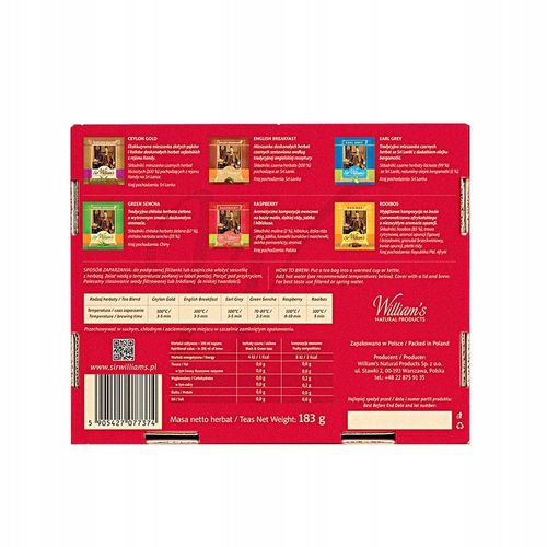 Tekturowy Prezenter 90 Herbat Sir William's na Arena.pl