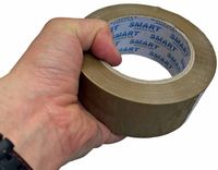 Taśma Pakowa Solvent Brązowa Duża Rolka 132 Metry  Smart Mocny Klej 48/145Y