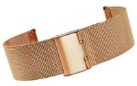 bransoleta siatka różowe złoto 22 mm 301rg22