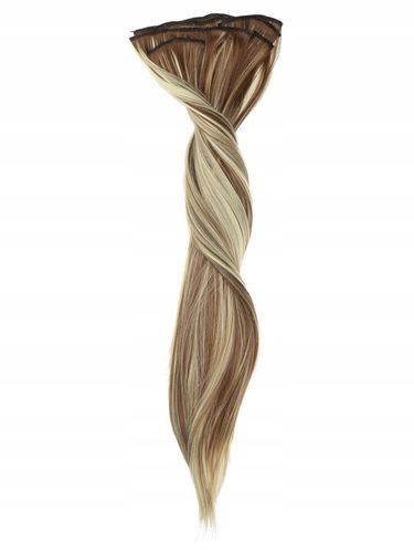 DOCZEPIANE WŁOSY Jak Naturalne Clip In Dopinki Proste Długie 6 Taśm 60cm na Arena.pl