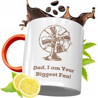 Kubek Pomarańczowy Dla Taty Dzień Taty Prezent Z Nadrukiem Ze Zdjęciem