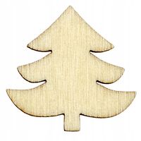 Drewniane scrapki CHOINKA 22x22mm 10szt.