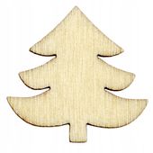 Drewniane scrapki CHOINKA 22x22mm 10szt.