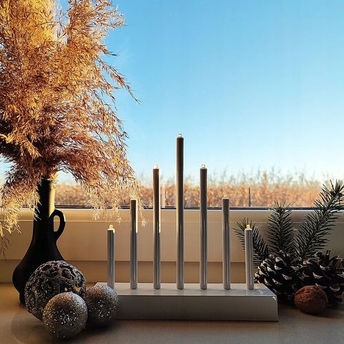 ŚWIECZNIK ADWENTOWY ŚWIĄTECZNY ŚWIECE DEKORACJA 7 led ŚWIĘTA LAMPKI na Arena.pl