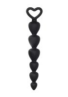 kuleczki analne silikonowe shotstoys czarne 15 cm