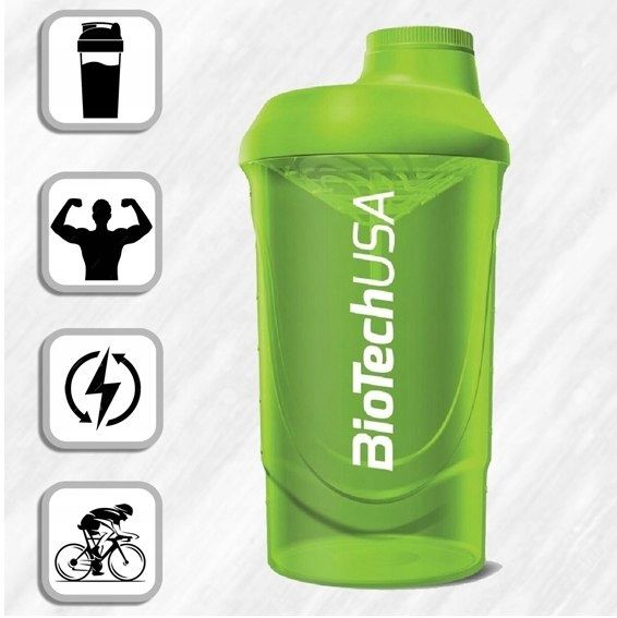 BioTech USA - Shaker Biotech Wave - 600 ml Zielony zdjęcie 2