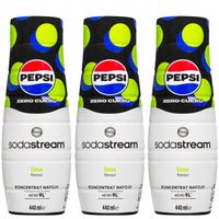 3x SYROP SODASTREAM PEPSI MAX LIMONKA BEZ CUKRU KONCENTRAT DO SATURATORA