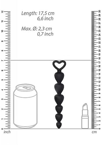 silicone anal beads   black na Arena.pl