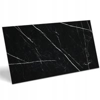 PŁYTKI PODŁOGOWE ŁAZIENKOWE ROYAL BLACK 120X60 cm GRES CZARNY MARMUR MATOWE